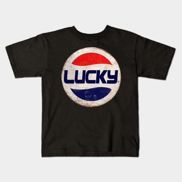 LUCKY or PEPSI Kids T-Shirt by IJKARTISTANSTYLE